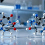 Aniracetam and pramiracetam molecular structures shown in a scientific research comparison setting