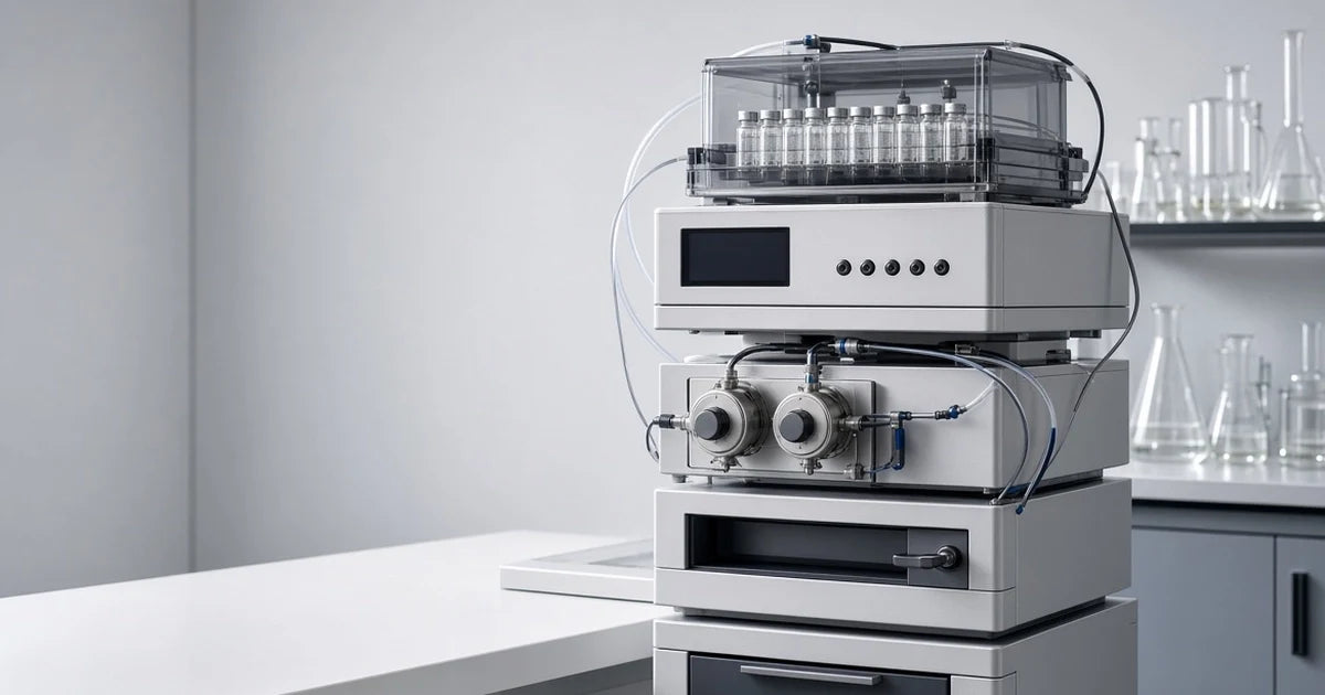 HPLC instrument used for laboratory analysis of geometric isomers