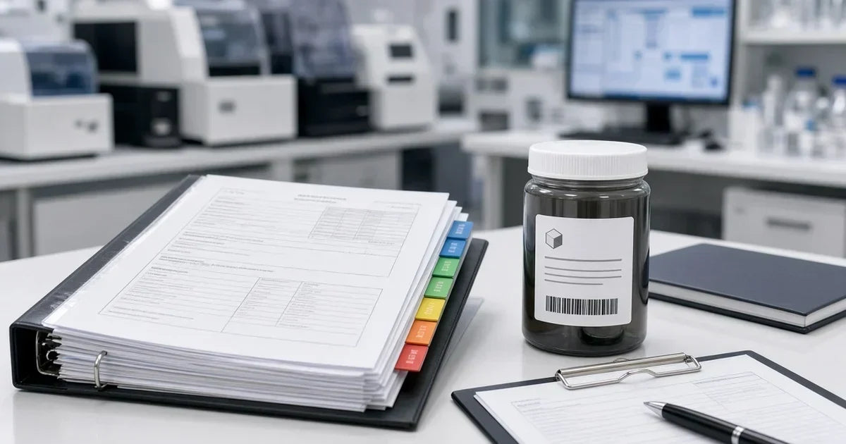 Phenibut HCL lot records and laboratory documentation
