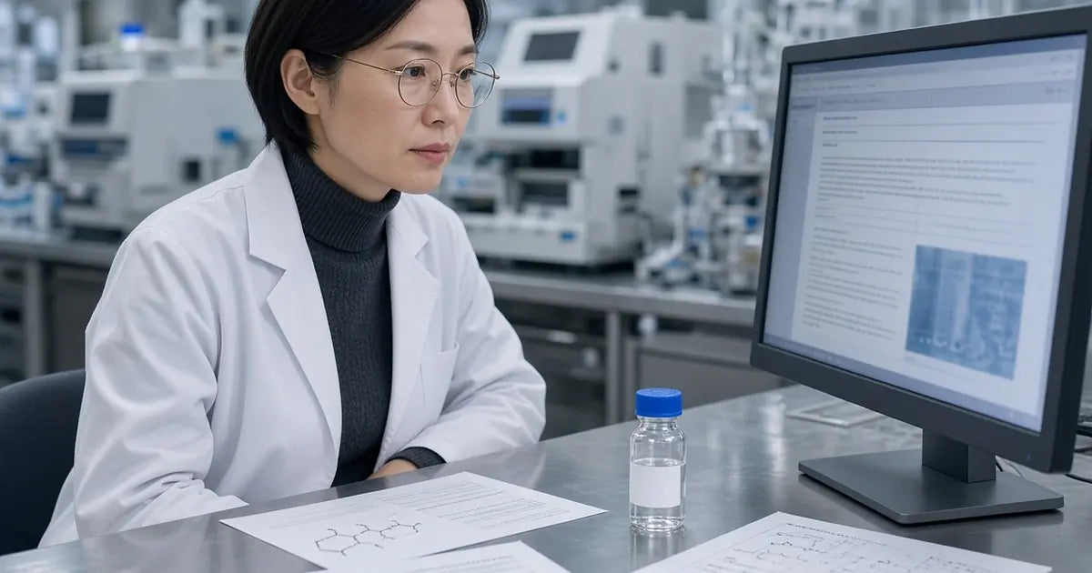 Phenibut HCL supplier verification documents in a laboratory setting