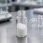 Research-grade phenibut HCL powder sample in a laboratory analysis setting