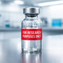 A bottle labeled “For Research Use Only”