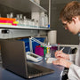 Man reviewing documentation requirements for tianeptine lab usage