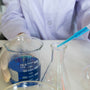 Researcher conducting experiment in laboratory