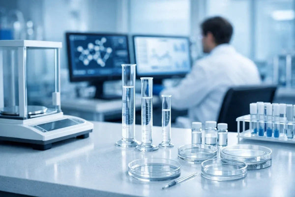 Tianeptine discontinuation research laboratory with advanced equipment.