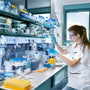 Woman researching tianeptine pharmacology study results