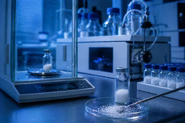 Phenibut research compound in biochemical laboratory setting 