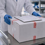 Sealed phenibut research shipment ready for transport