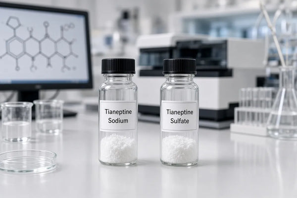 Tianeptine sodium and tianeptine sulfate research comparison in a laboratory setting