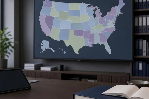 US map showing tianeptine restrictions by state in 2026