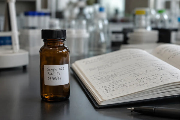 Pramiracetam research material vial in a laboratory setting
