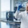 Scientist verifying Agomelatine purity in laboratory 