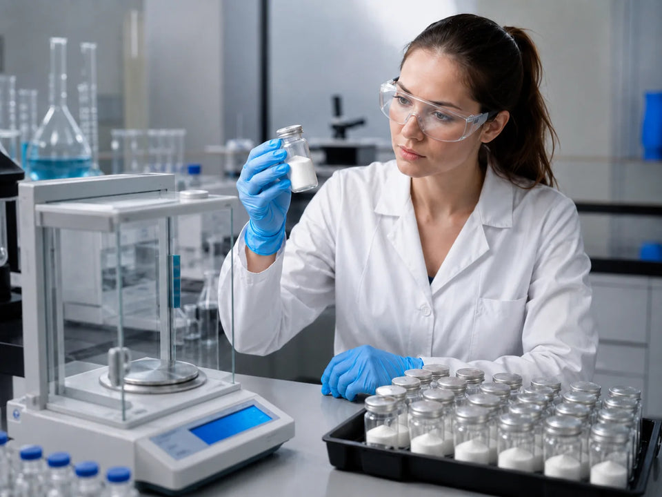 scientist looking at the Phenibut compound