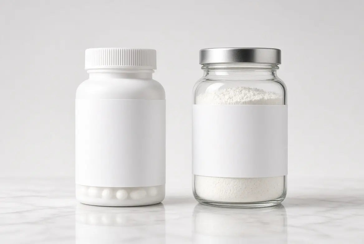 chemical compounds in capsules and powder