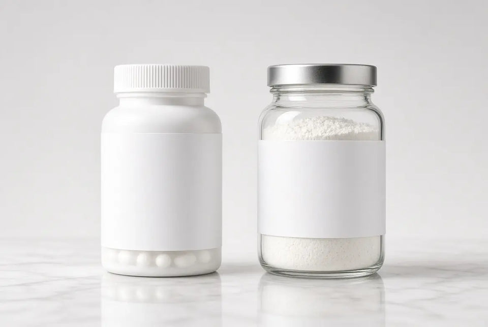 chemical compounds in capsules and powder