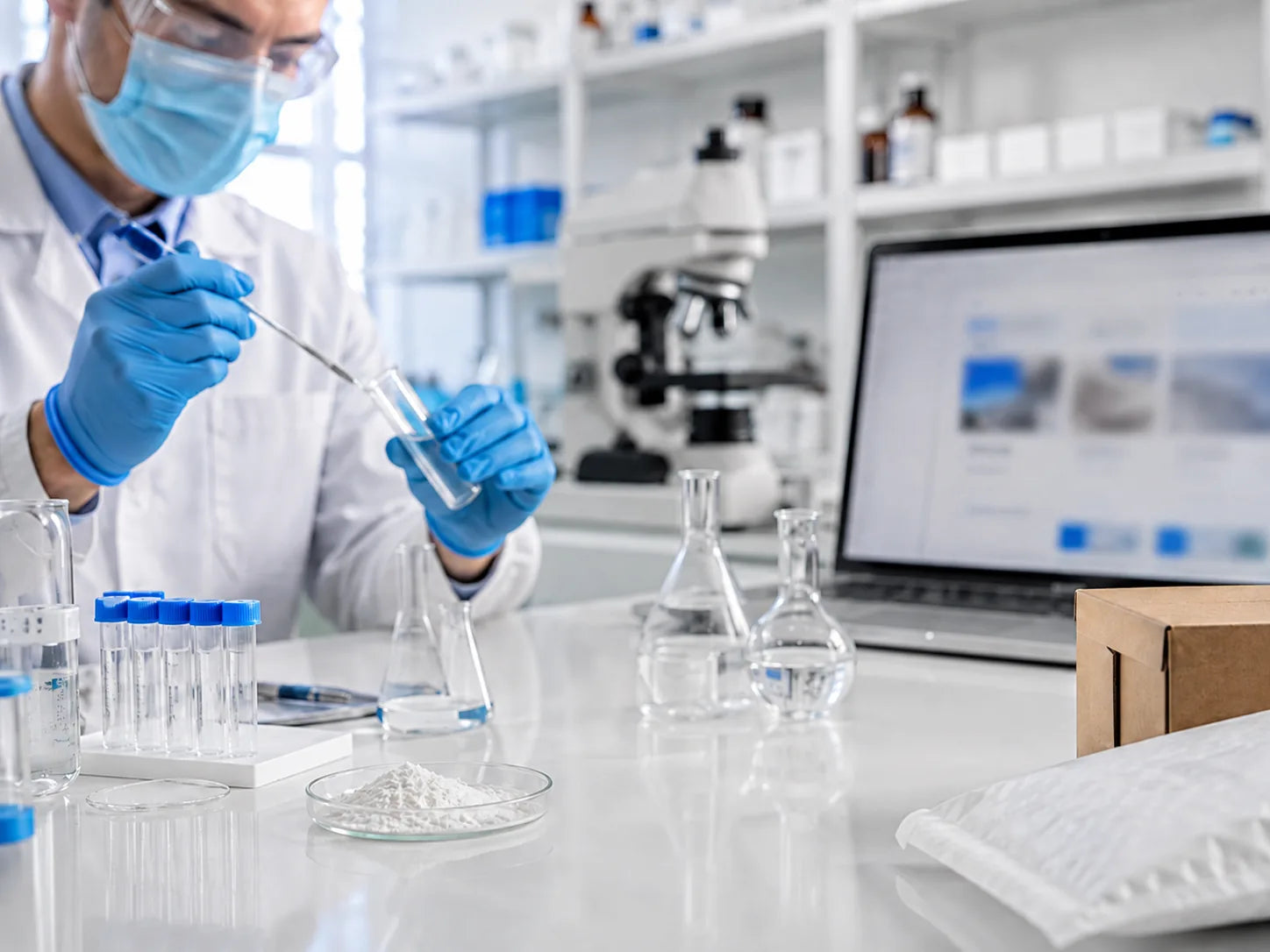 a man testing aniracetam