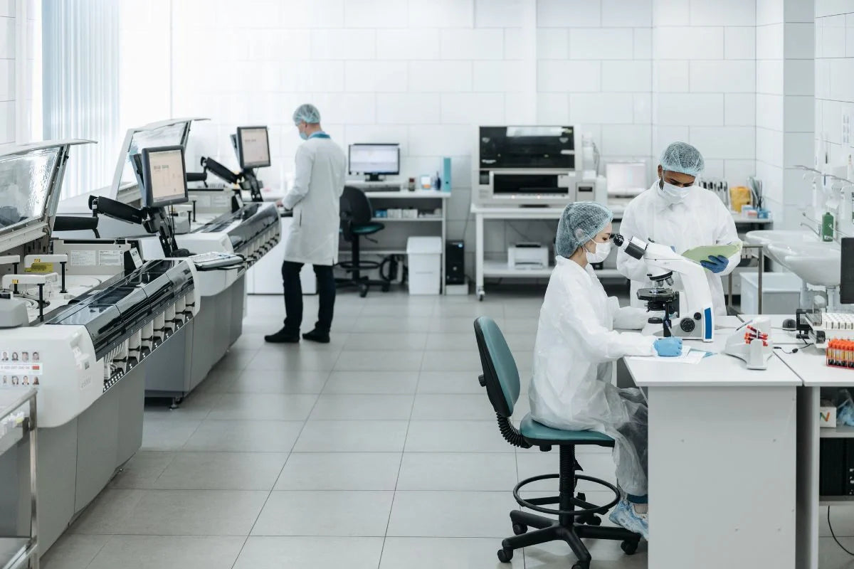 Scientist working in laboratory