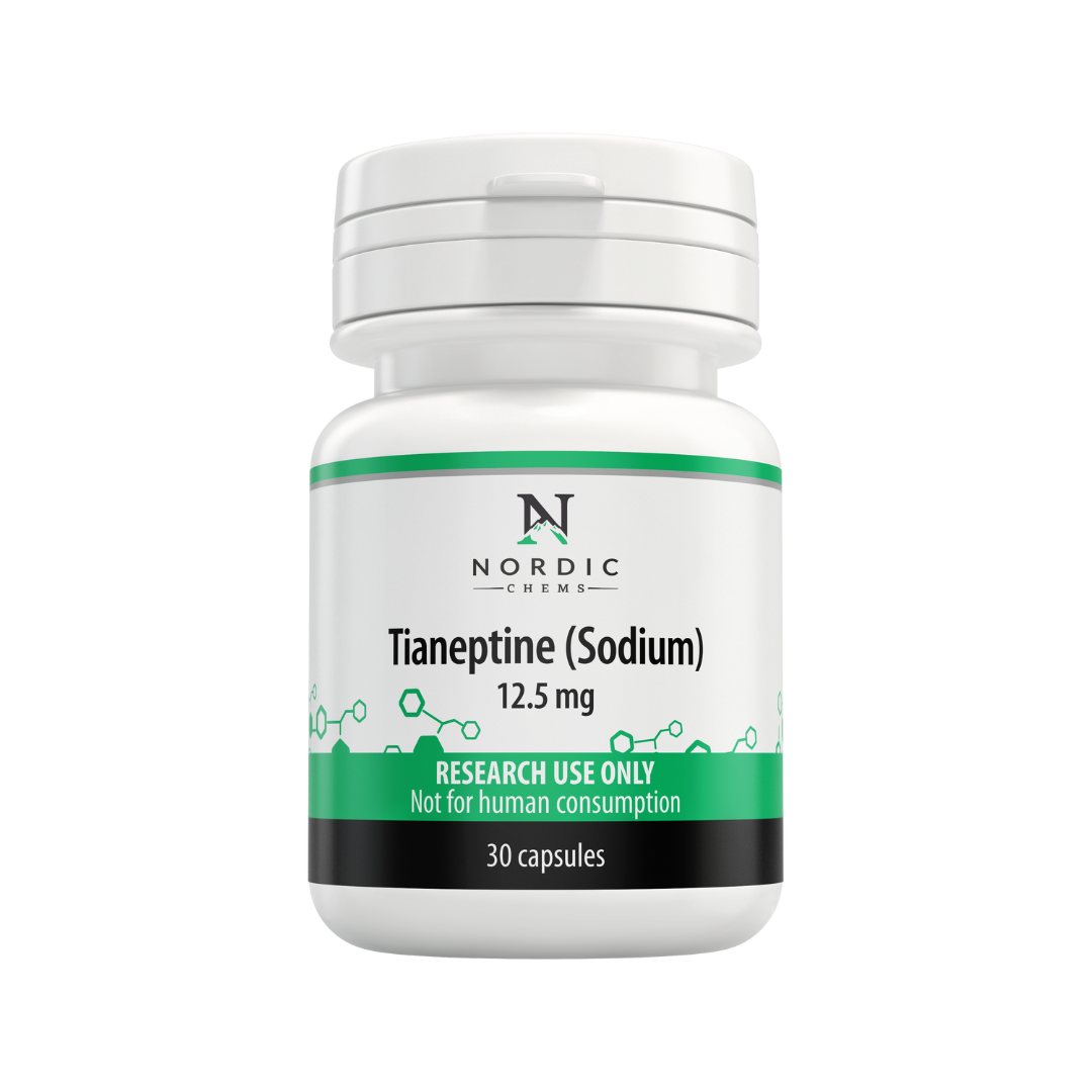 Tianeptine Sodium (12.5mg/capsule), 30 Capsules