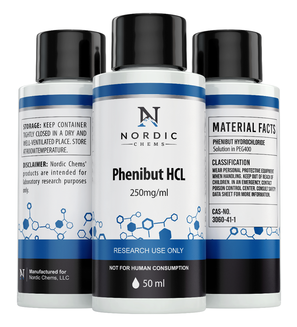 Phenibut HCL Solution 250mg/ml - 50ml