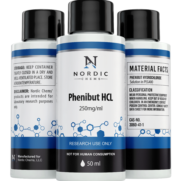 Phenibut HCL Solution 250mg/ml - 50ml