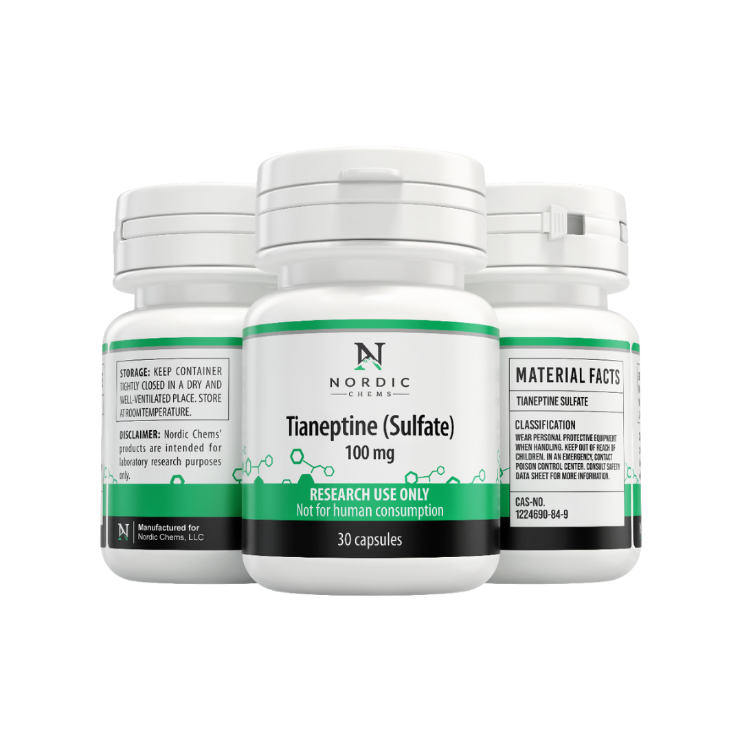 Tianeptine Sulfate, 30 Capsules